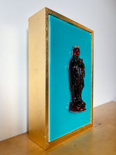 Load image into Gallery viewer, Small Marian Panel #22-Scarlet on Teal
